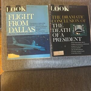 Look Magazine Set Part 3 & 4 Flight From Dallas  & The Dramatic Conclusion